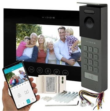 Wideodomofon PREMIUM VIDOS X M11B-X + S12D APKA Android IOS FURTKA BRAMA