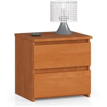 Młodzieżowy stolik nocny olcha 2 szuflady 40 cm