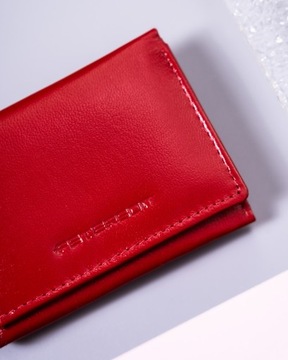 PETERSON skórzany portfel damski RFID zapinany