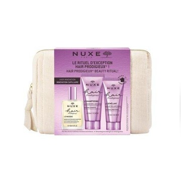 NUXE Hair Prodigieux Zestaw maska + szampon + odżywka + kosmetyczka