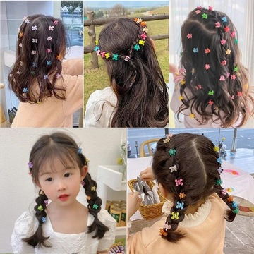 SPINKI ŻABKI DO WŁOSÓW kraby neonowe króliczki klamerki spineczki 20 SZT