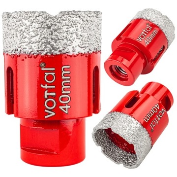 OTWORNICA DIAMENTOWA KORONKA WIERTŁO 40 MM M14 GRES PŁYTEK KAMIEŃ GLAZURY