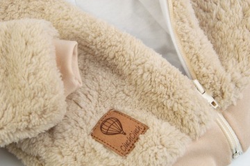 CIEPŁY KOMPLET NIEMOWLĘCY bluza kurtka spodenki 62