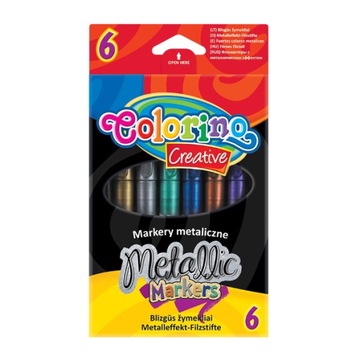 Markery Colorino Creative Metaliczne 6 kolorów
