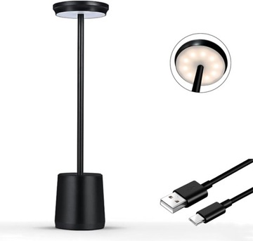 AKUMULATOROWE LAMPY STOŁOWE BEZPRZEWODOWE 4800MAH DO ZEWNĄTRZ/BARU/RESTAURACJI