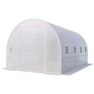 TUNEL FOLIOWY ogrodowy DUŻY SOLIDNY FOLIA UV 5 szklarnia 10m2 + 2 X WEJŚCIE