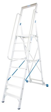 Drabina jezdna z platformą Krause Stabilo 1x8