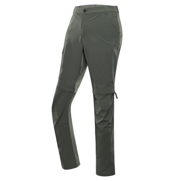 ALPINE PRO Spodnie męskie trekking odpinane nogawki Nesc khaki r.52/XL