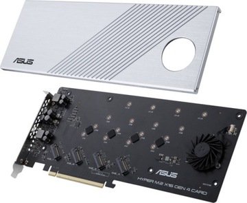 Asus Karta Hyper M.2x16 4 generacji (PCIe 4.0/3.0)