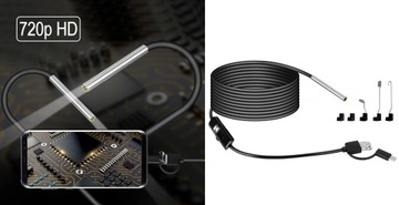 ЭНДОСКОПНАЯ инспекционная камера для HD PIPE ENGINE 3,9 мм USB-C ANDROID PC OTG