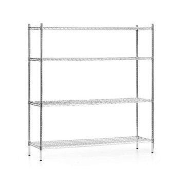 REGAŁ MAGAZYNOWY ZE STALI CHROMOWANEJ SKŁADANY 152X45,5 FORGAST FG15134