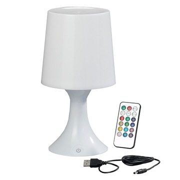 LAMPA ŚWIECĄCA LED USB ze zmianą koloru i pilotem