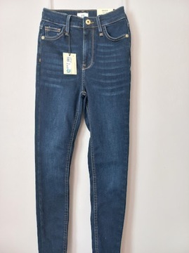 River Island Hailey spodnie jeans rurki 32R/XXS