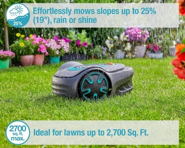 Робот-косилка Gardena sileno minimo, ширина стрижки 16 см.