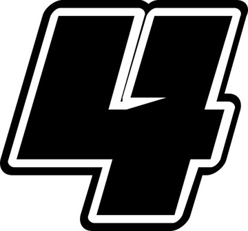 термопереводка для футболки СПОРТИВНЫЙ НОМЕР 4 размер 20 х 21,4 см