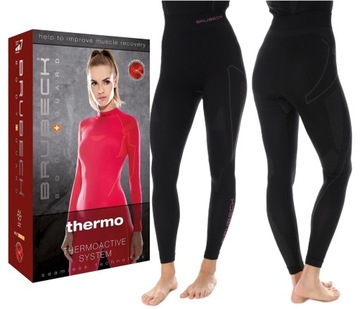 DAMSKA BIELIZNA TERMICZNA ODZIEŻ TURYSTYCZNA TERMOAKTYWNE GETRY LEGGINSY -M