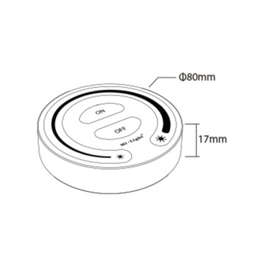 MONO MILIGHT FUT087 БЕЛЫЙ НАСТЕННЫЙ СВЕТОДИОДНЫЙ КОНТРОЛЛЕР MONO MILIGHT