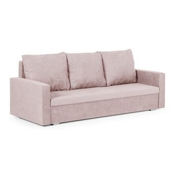 Sofa kanapa 3 os z funkcją spania DELTA różowa