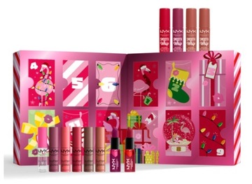NYX 12 DAYS OF KISSMAS KALENDARZ ADWENTOWY ZESTAW KOSMETYKÓW