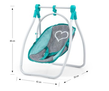 Кукольный комплект, кровать, переноска, качели, Эльза Престиж Минт Милли Малли