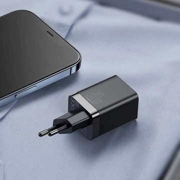 Зарядное устройство BASEUS USB + Type C Compact Super Si Pro PD 30W белое CCS