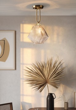 E27 РЕТРО ПОТОЛОЧНЫЙ СТЕКЛЯННЫЙ ПОДВЕСНОЙ СВЕТИЛЬНИК