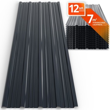 Blacha trapezowa ocynk 12 szt. 7 m² blacha na dach