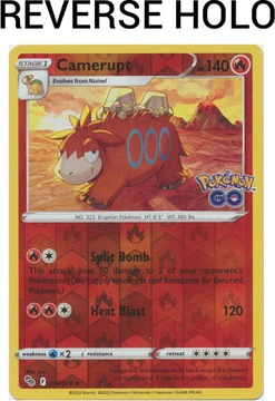 Karta Pokemon Camerupt (PGO 014) 14/78 R Holo
