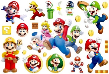 Zmywalne Tatuaże dla dzieci Mario - Zestaw tatuaży Super Mario