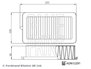 BLUE PRINT ADN12291 FILTR VZDUCHU