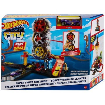 Zestaw Wyścigowy warsztat opon Hot Wheels City