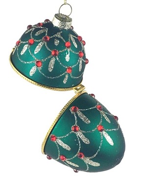 FABERGE JAJKO PUZDERKO 10 cm BOMBKA SZKLANA KSZTAŁTKA PREMIUM GOODWIL