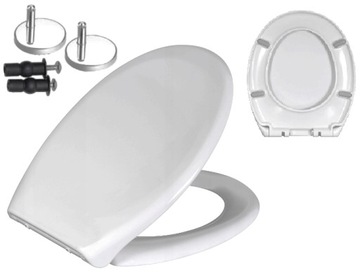 TWARDA DESKA SEDESOWA WOLNOOPADAJĄCA KLAPA WC ANTYBAKTERYJNA LEKKA MOCNA