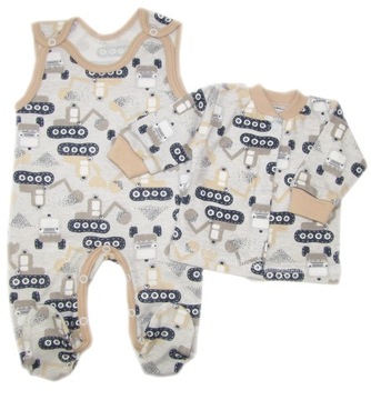 KOMPLET NIEMOWLĘCY ŚPIOCHY + KAFTANIK r.62 /79/