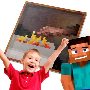 OBRAZ Z GRY Mínecraft MC MAJNKRAFT PREZENT DLA DZIECKA GRACZA FANA | MATCH