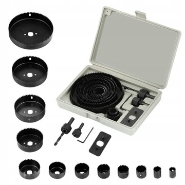 НАБОР КОРОНОЧНЫХ ПИЛОВ КОРОНОЧНЫЕ ПИЛА ДЛЯ ДЕРЕВОРЕЗОВ 19-127MM 16EL