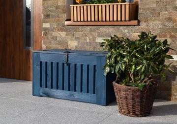 ECOSTYL ДЕРЕВЯННЫЙ ЯЩИК - ТЕМНО-СИНИЙ цвет, 140л