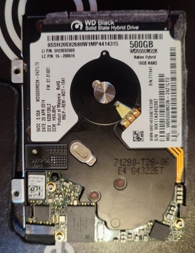 Dysk twardy hybrydowy Ultra Slim WD WD5000M22K 500Gb z kabelkiem