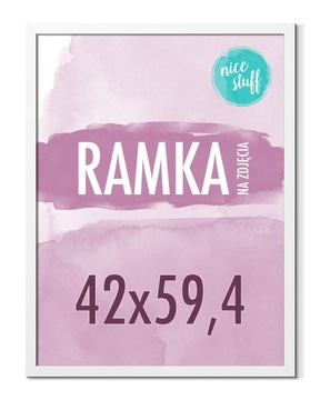 RAMKA A2 RAMKA NA ZDJĘCIA 42x59,4 Ramki na zdjęcie 59,4x42 BIAŁA MDF