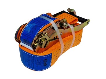 КОМПЛЕКТ 4x ТРАНСПОРТНЫЕ РЕМНИ 5Т 50мм 6м СЕРТИФИКАТ ТРАНСПОРТНЫХ РЕМНЕЙ С НАТЯЖИТЕЛЕМ