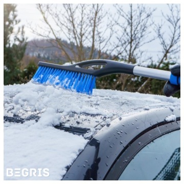 СКРЕБОК ДЛЯ ОКОН С ЩЕТКОЙ ДЛЯ УБОРКИ СНЕГА СКРЕБОК ДЛЯ ОКОН 2 В 1 ДЛИННЫЙ