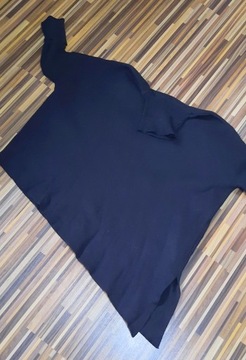 Sweter czarny asymetryczny golf Mohito 36 S