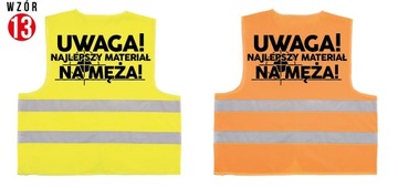 KAMIZELKA ODBLASKOWA DO SAMOCHODU SUPER WZORY