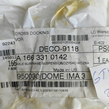 MERCEDES-BENZ ML W164 2008 JINÁ DÍL ZAVĚŠENÍ ZADNÍHO