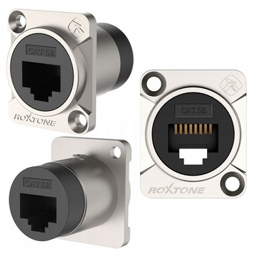 GNIAZDO RJ45 ZŁĄCZE PANELOWE INSTALACYJNE RJ-45 CAT5e ROXTONE RAE8FD-C5