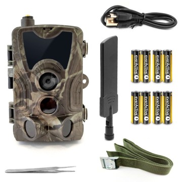 Fotopułapka HC801 PRO 4G Aplikacja Suntek Baterie