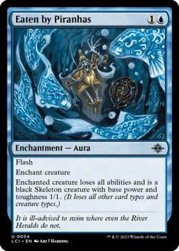 MTG 4x Eaten by Piranhas (U)