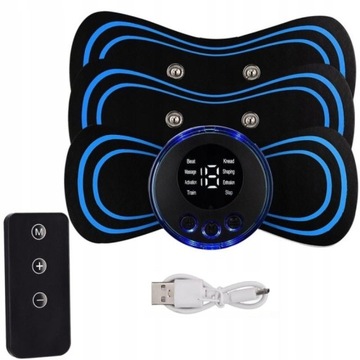3 Łatka MASAŻER ELEKTROSTYMULATOR SZYI KARKU EMS
