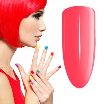 SUNONE LAKIER HYBRYDOWY UV LED HIGHLIGHTER 1 NEON CZERWONY - RÓŻOWY
