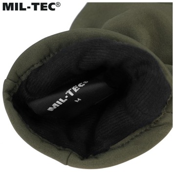ЗИМНИЕ ПЕРЧАТКИ MIL-TEC SOFTSHELL THINSULATE TOUCH OLIVE L
